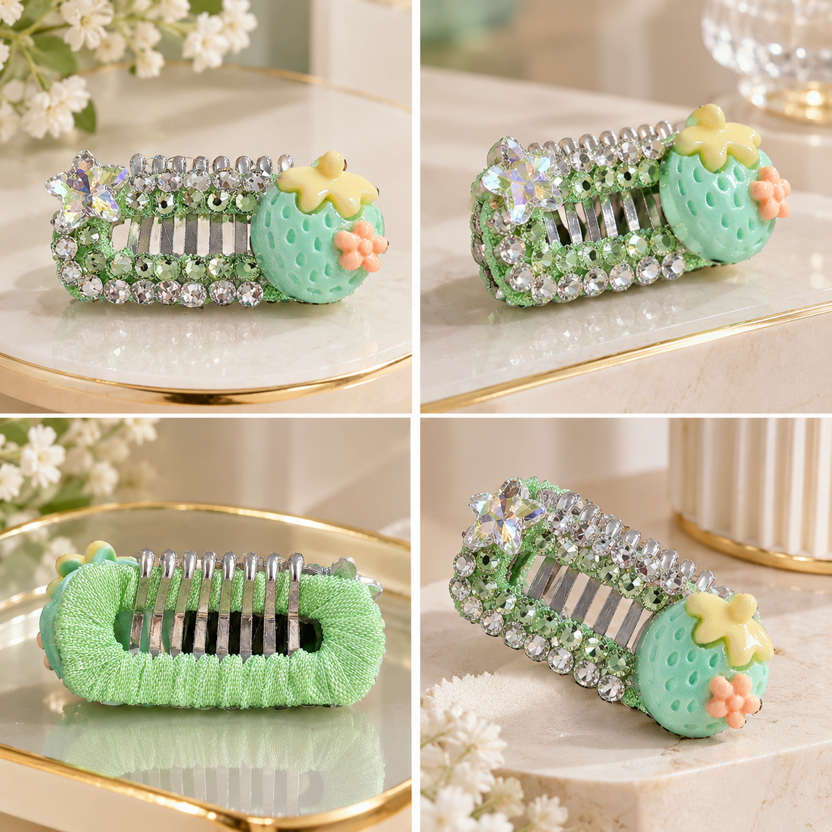 Green Berry Pet Barrette